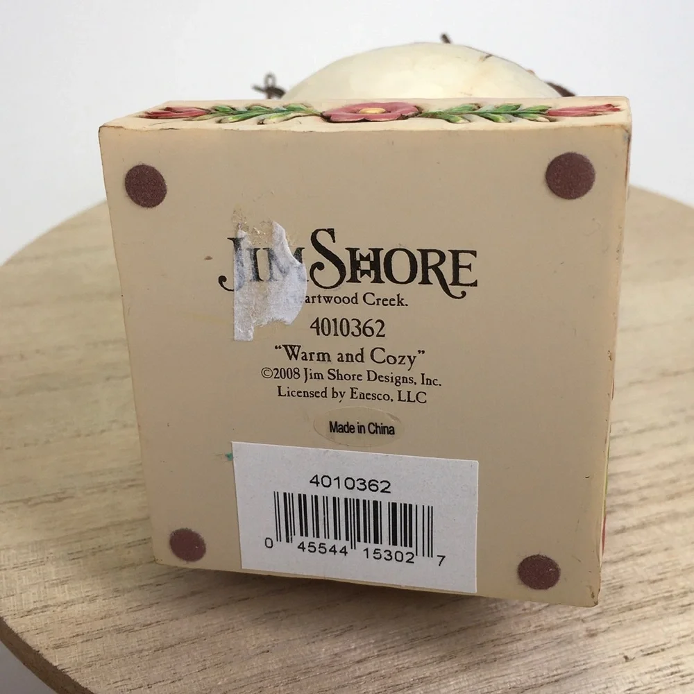 Jim Shore Warm and Cozy Snowman Figure
